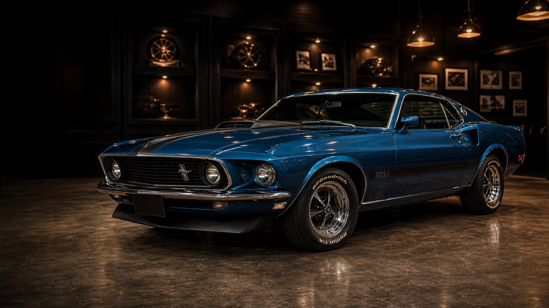 1969 Ford Mustang Mach 1 showroom photo