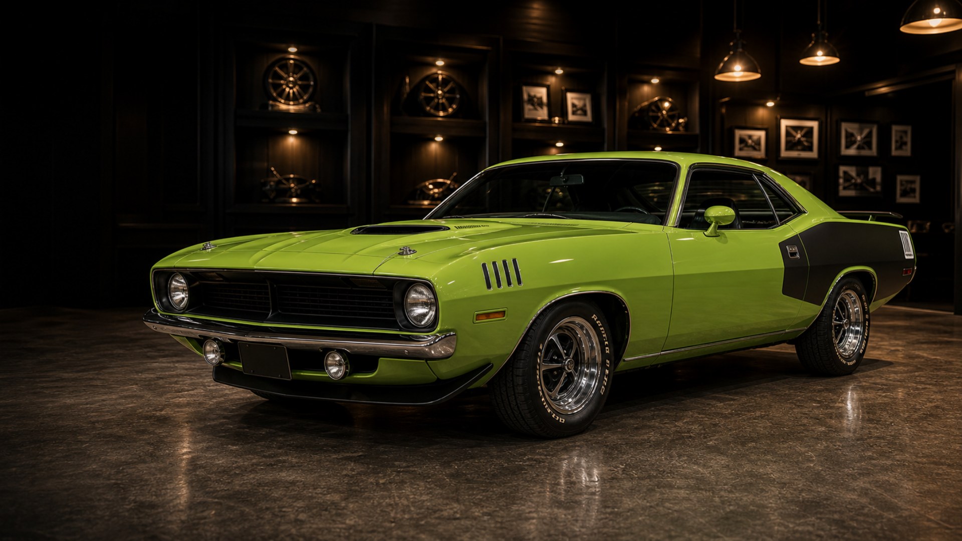 1970 Plymouth AAR Cuda showroom photo